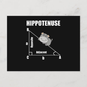 Nerd Geometrie Hippotenuse Hypotenuse Math Postkarte