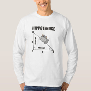 Nerd Geometrie Hippotenuse Hypotenuse Math T-Shirt