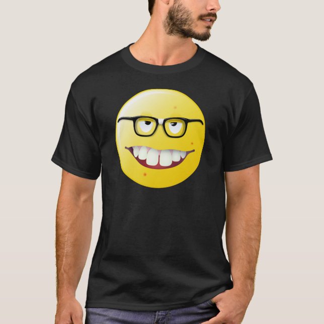 Nerd-Gesicht T-Shirt (Vorderseite)