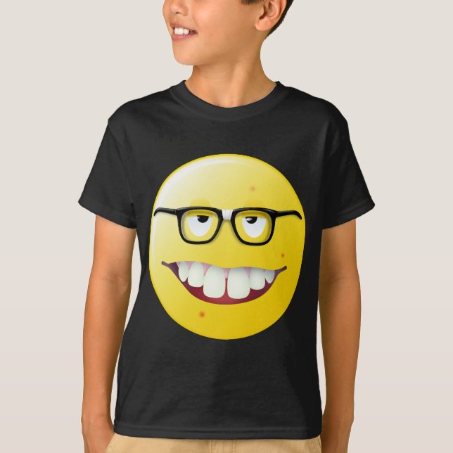 Nerd-Gesicht T-Shirt (Vorderseite)