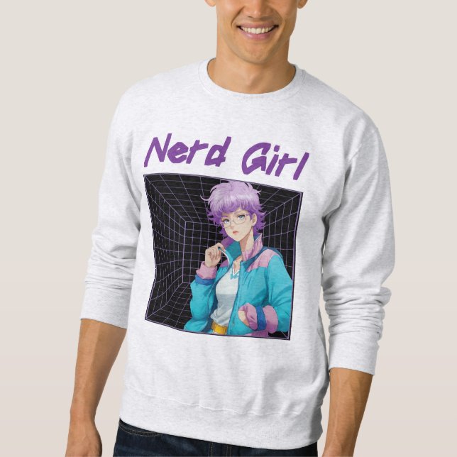 Nerd Girl  Sweatshirt (Vorderseite)