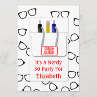 Nerd-Glas-Taschen-Schutz-Nerd-Thema-Party