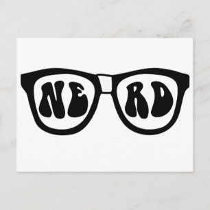 Nerd Glasses Postkarte