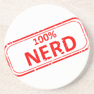 Nerd Gummi-Briefmarke 100% Untersetzer