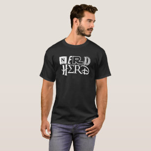 Nerd-Herde - Zusammenstellungs-Weiß-Text T-Shirt