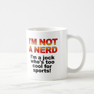 Nerd Jock Funny Mug oder Reiseumarmung Tasse