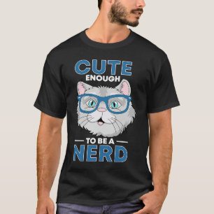 Nerd Katze ich Haus Katzen I Kitten I Nerd T-Shirt