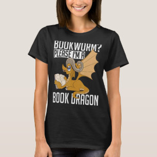 Nerd lesen Bookworm Bitte im Buchdrago T-Shirt