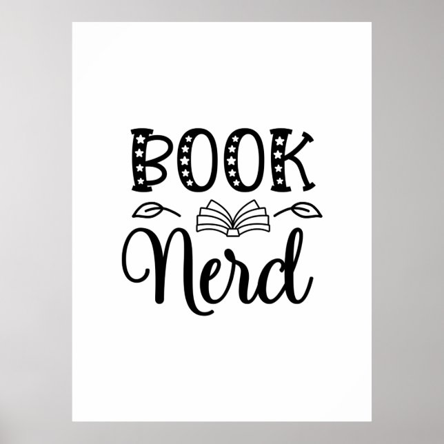 Nerd lesen poster (Vorne)