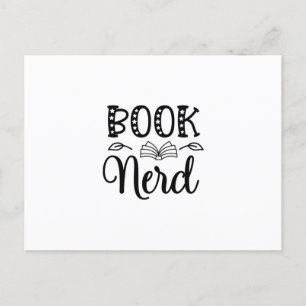 Nerd lesen postkarte