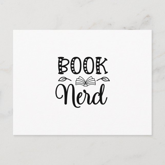 Nerd lesen postkarte (Vorderseite)