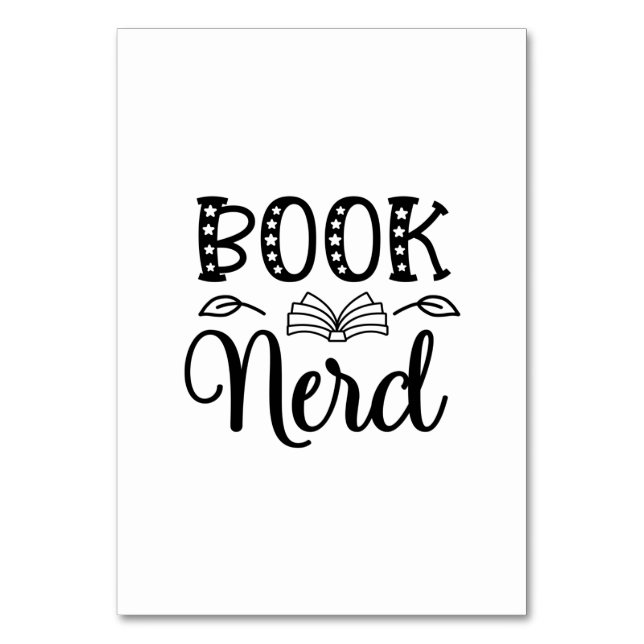 Nerd lesen tischnummer (Vorderseite)