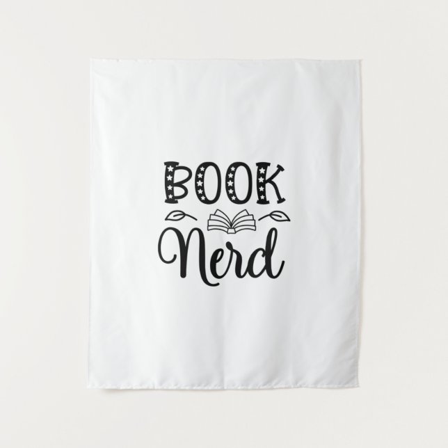 Nerd lesen wandteppich (Vorderseite)