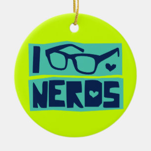 Nerd-Liebe Keramikornament