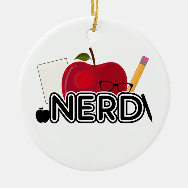 Nerd - Logo Keramikornament (Vorne)