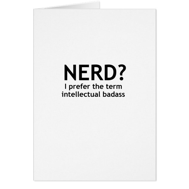 Nerd? Lustiges, geekiges Design (Vorne)