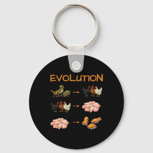 Nerd Meme Dino Evolution Lustiger Grafikdruck für Schlüsselanhänger