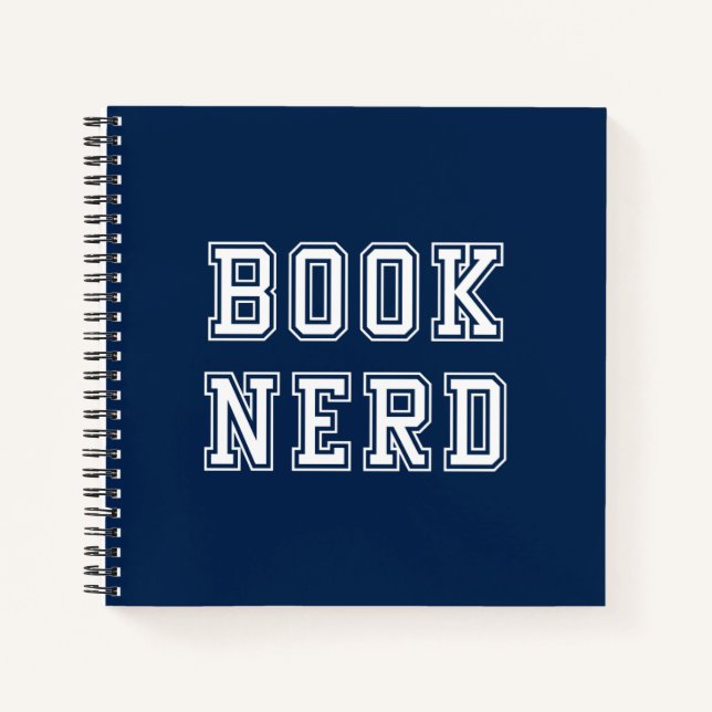 Nerd mit bearbeitbarer Farbe im Stil Notizbuch (Vorderseite)