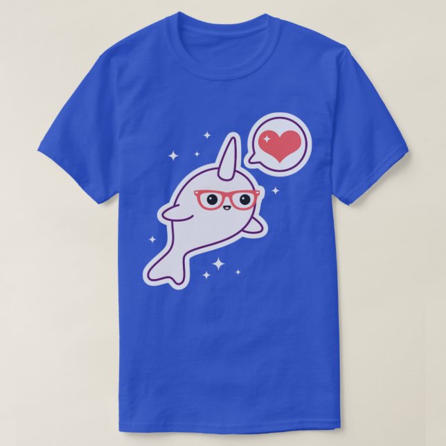 Nerd Narwhal T-Shirt (Design vorne)