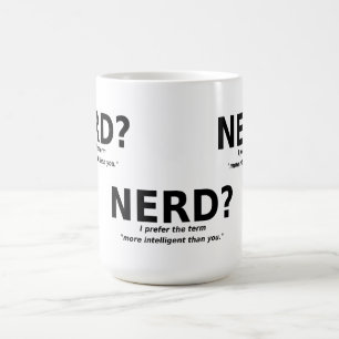 Nerd oder intelligenter lustiger Becher Tasse