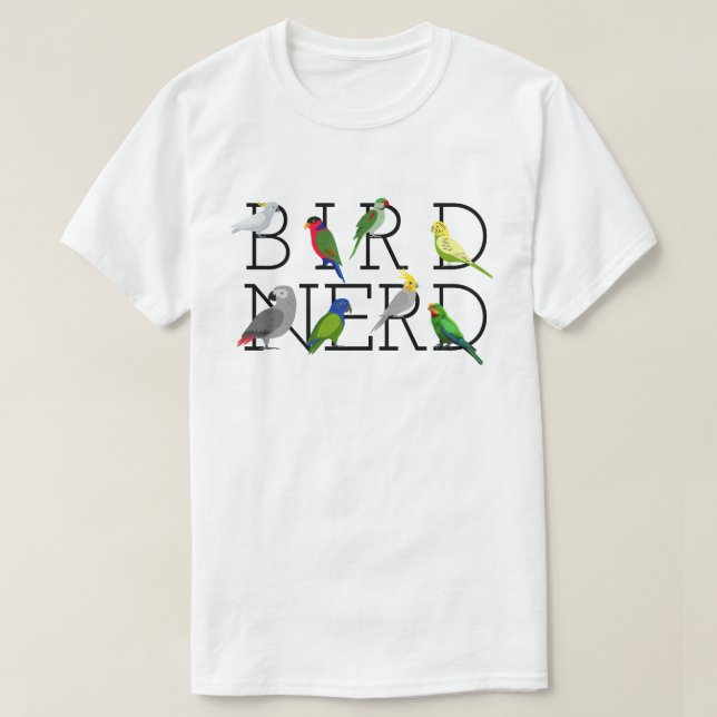 Nerd Parrots T - Shirt (Design vorne)