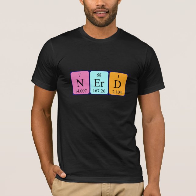 Nerd Periodensystem Shirt (Vorderseite)