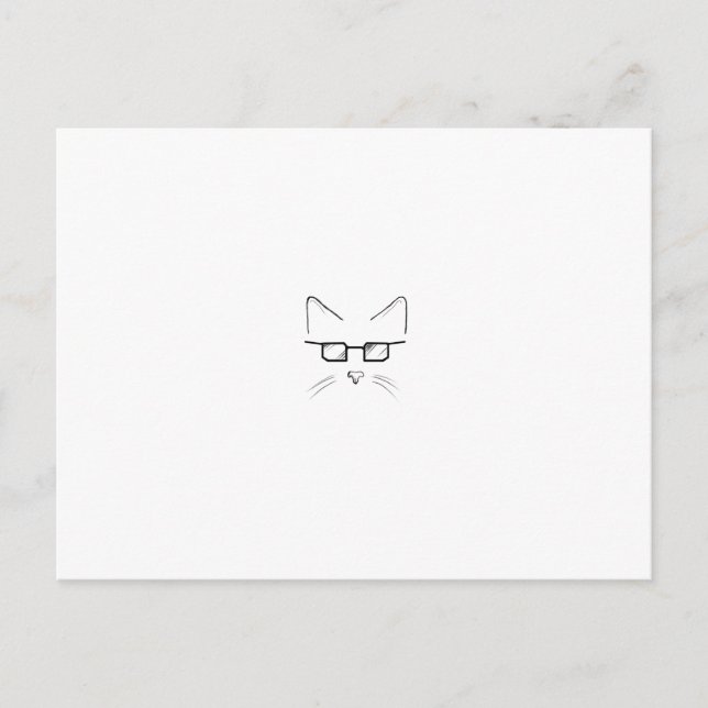 Nerd Postkarte (Vorderseite)