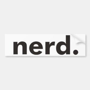 Nerd-Produkte u. Entwürfe! Autoaufkleber