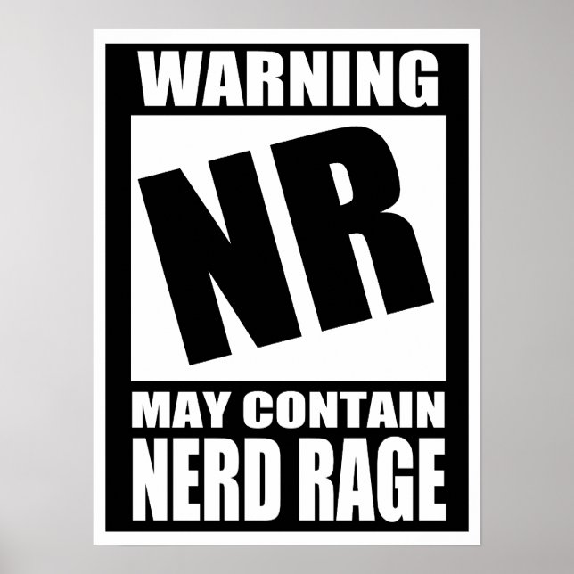 Nerd Rage Poster (Vorne)