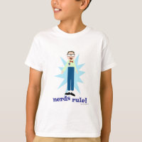 Nerd Regel Goofy Geeky Depp Cartoon-Charakter