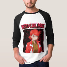 Nerd-Rock-Mädchen T-Shirt