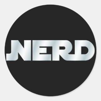 Nerd Runder Aufkleber