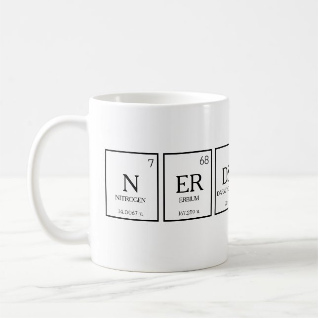 Nerd Spaß für periodische Tischelemente Kaffeetasse (Links)
