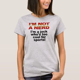 Nerd Sportler Lustiges T-Shirt