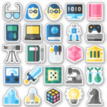 Nerd STEM Science Assorted Sticker Pack<br><div class="desc">Individuelle Aufkleber mit verschiedenen nerdy coolen Sticker für Schüler,  Lehrer,  Ingenieure,  Nerd,  STEM,  Programmierer und Gamer. Enthält 25 Aufkleber.</div>