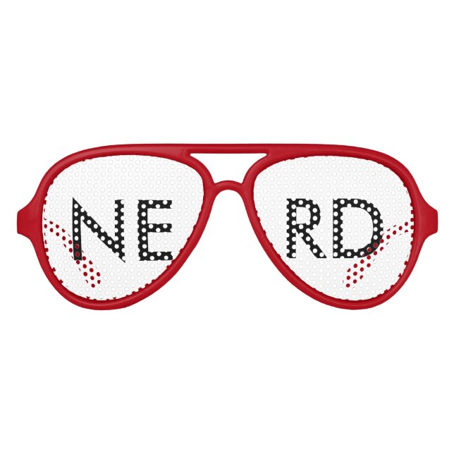 NERD SUNGLASSES PARTYBRILLE (Vorderseite)