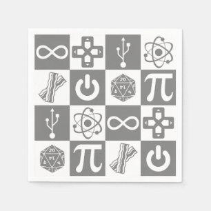Nerd-Symbole Serviette