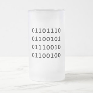 Nerd-Tasse Mattglas Bierglas