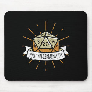 Nerd-Tischspiel-Dungeon, das Sie sicherlich versuc Mousepad