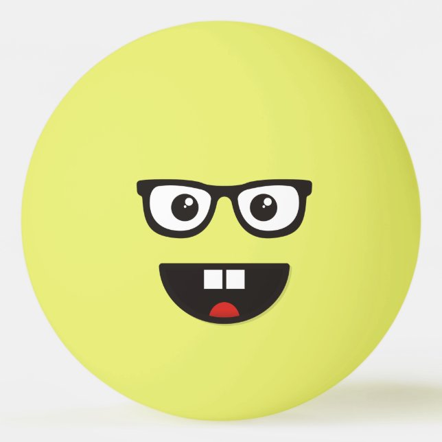 Nerd Tischtennisball (Vorderseite)