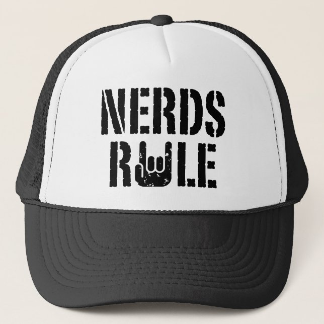 Nerd Truckerkappe (Vorderseite)