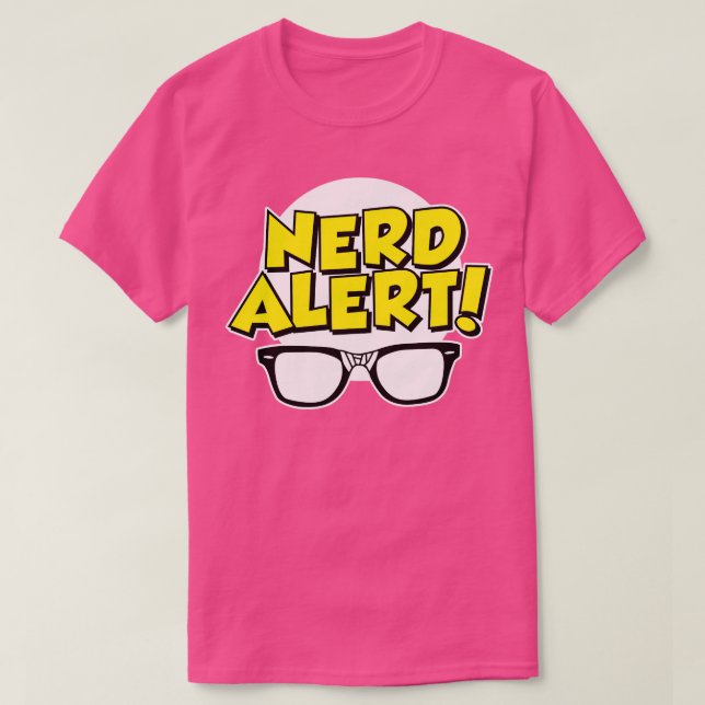 Nerd-Warnung T-Shirt (Design vorne)