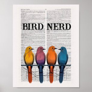 Nerd-Wörterbuchart Poster