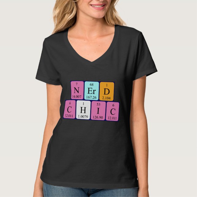 NerdChic Periodensystem-Phrase-Shirt T-Shirt (Vorderseite)