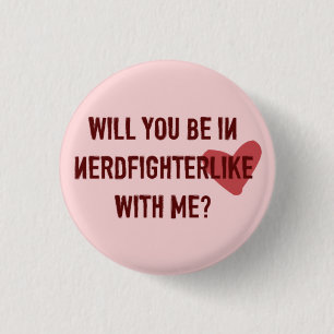Nerdfighterlike Knopf-Rosa Button