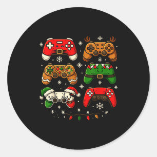 Nerdiges Weihnachts-Shirt für Jungen Männer, Xmas  Runder Aufkleber