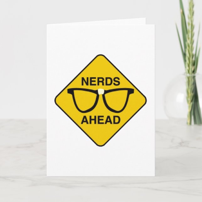 Nerds Ahead Karte (Vorderseite)