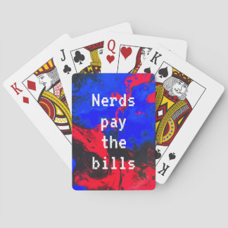 Nerds lösen die Wechsel ein Spielkarten