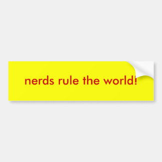 Nerds ordnen die Welt an! Autoaufkleber