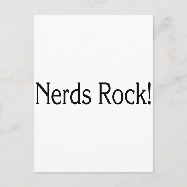 Nerds Rock Postkarte (Vorderseite)